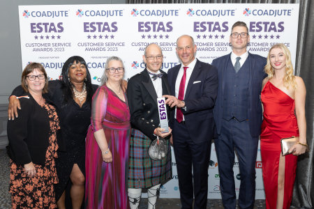 The Fife Properties Team with Channel 4’s Phil Spencer at the ESTAS awards 2023